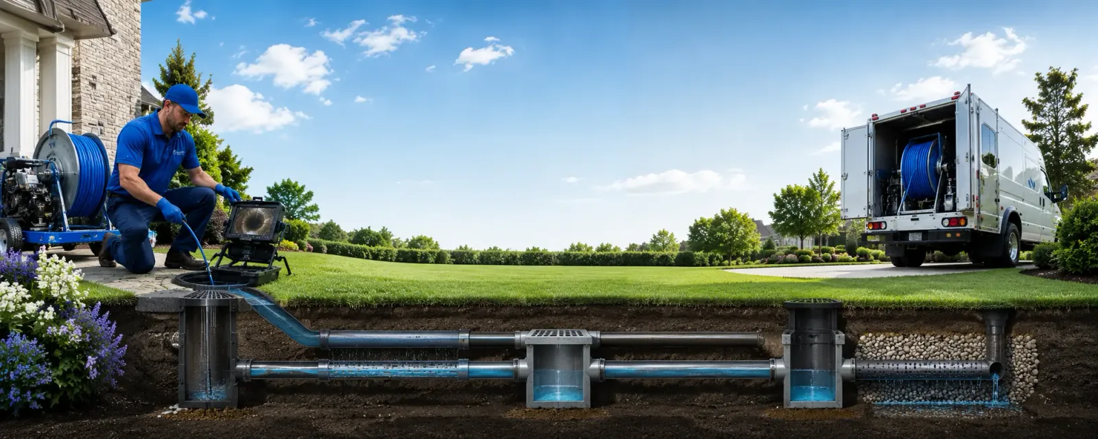 Outdoor drain cleaning information for Viola, IL